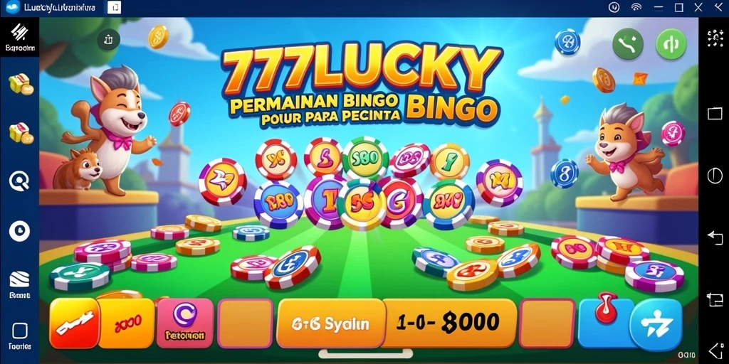Tampilan gameplay Bingo yang seru dan interaktif di 777LUCKY.