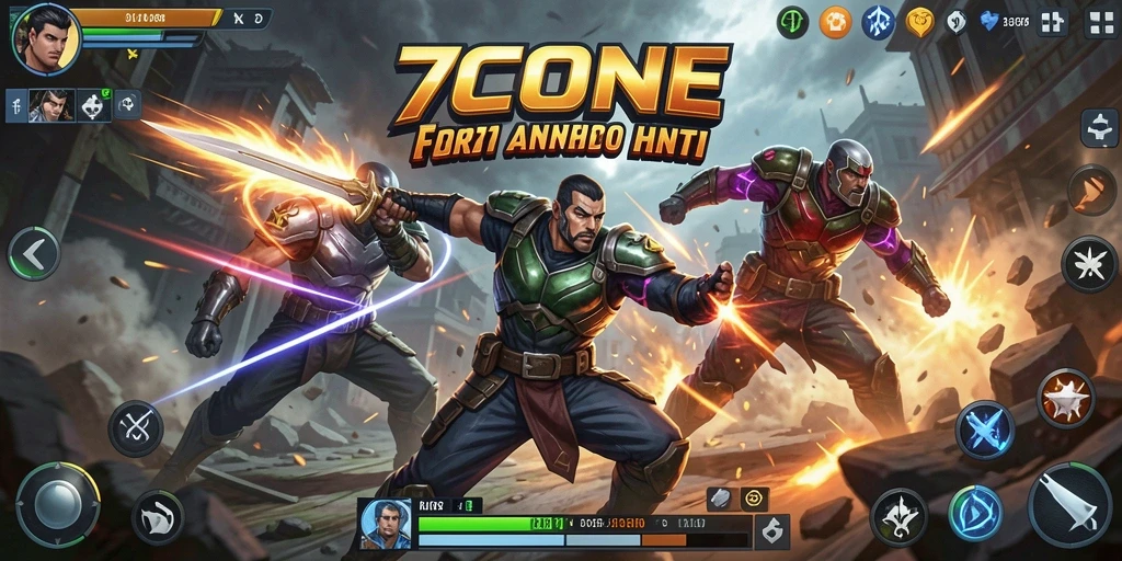 Tampilan gameplay mendebarkan dan grafis menawan dari 7CONE.