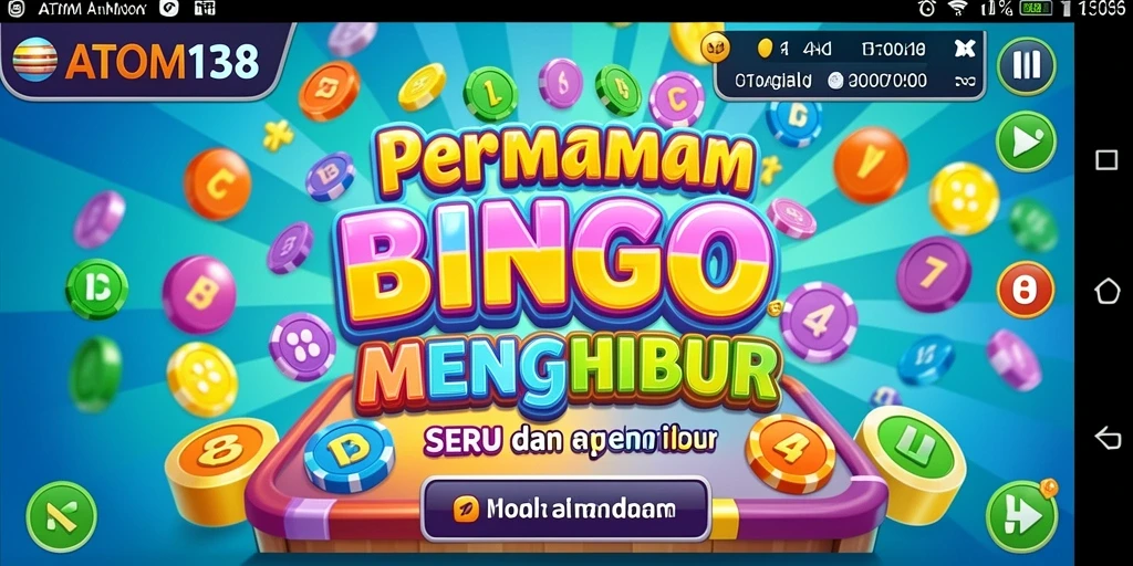 Tangkapan layar gameplay ATOM138 yang menunjukkan pengalaman bermain Bingo yang seru.