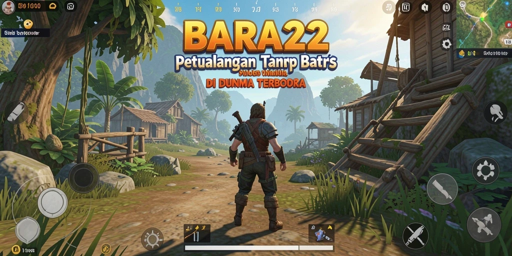 Gameplay BARA22 yang penuh petualangan di dunia terbuka.
