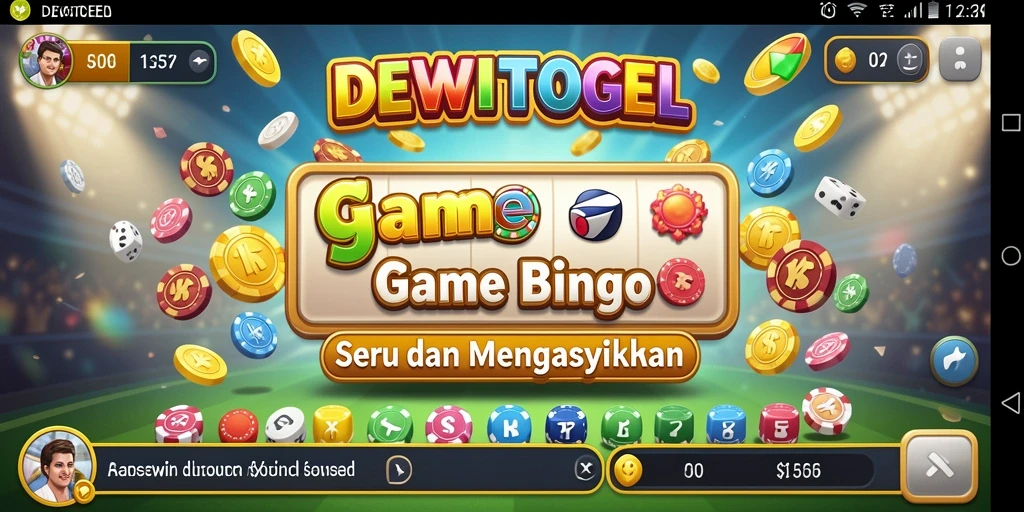 Tampilan menarik dari gameplay Bingo di DEWITOGEL.