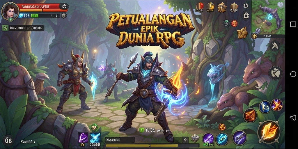 Tampilan gameplay RPG yang menakjubkan di F08.