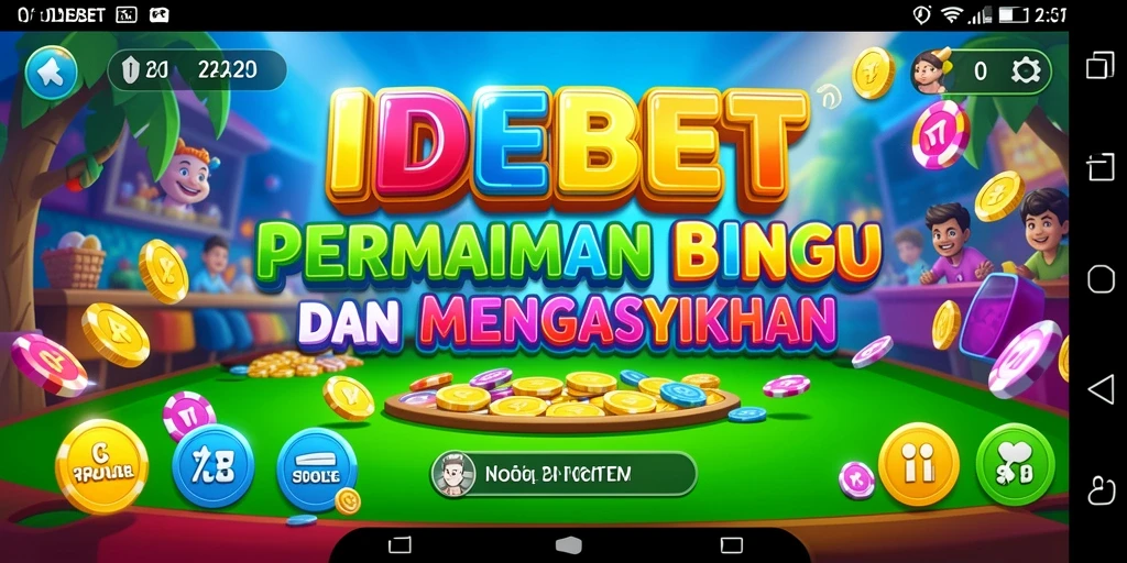 Screenshot gameplay IDEBET menunjukkan suasana seru bermain Bingo.