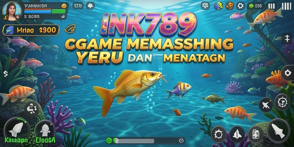 Gameplay INK789 yang seru dengan berbagai jenis ikan.