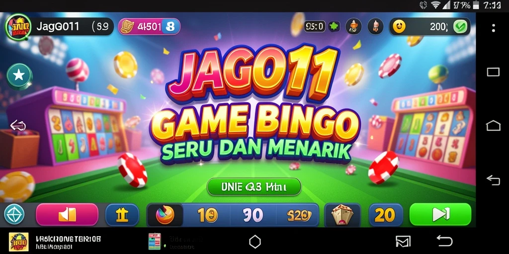 Screenshot utama JAGO11 yang menampilkan serunya gameplay Bingo.
