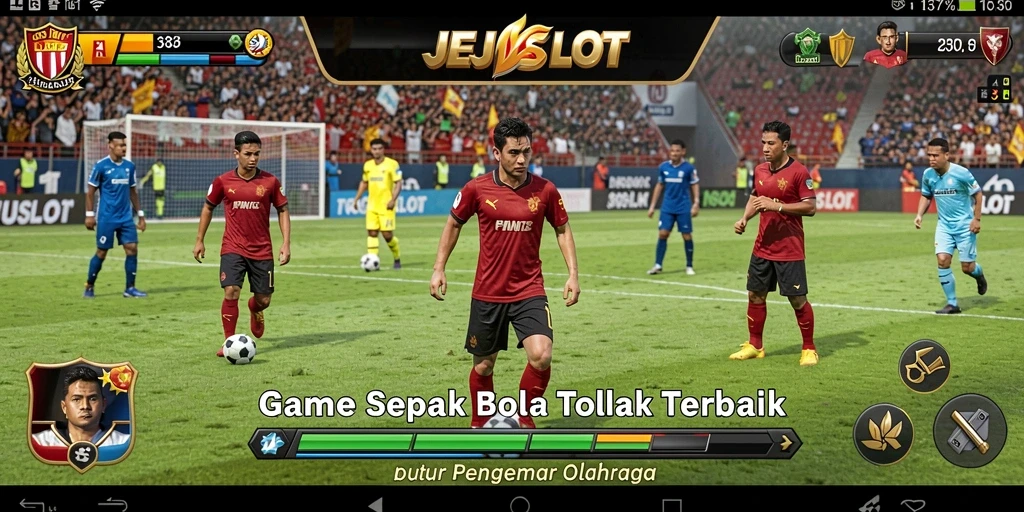 Tampilan gameplay <strong>JEJUSLOT</strong> yang mendebarkan dengan aksi sepak bola yang realistis.