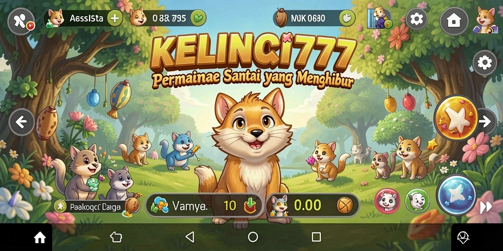 Screenshot gameplay KELINCI777 menunjukkan karakter lucu dan tantangan menarik.