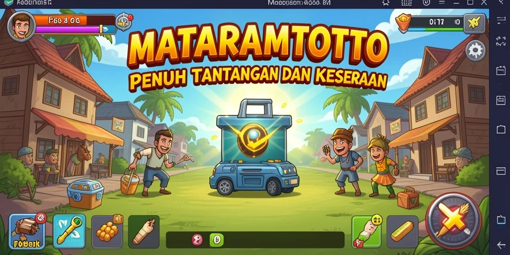 Screenshot gameplay MATARAMTOTO menampilkan kegembiraan strategis dalam permainan Idle.