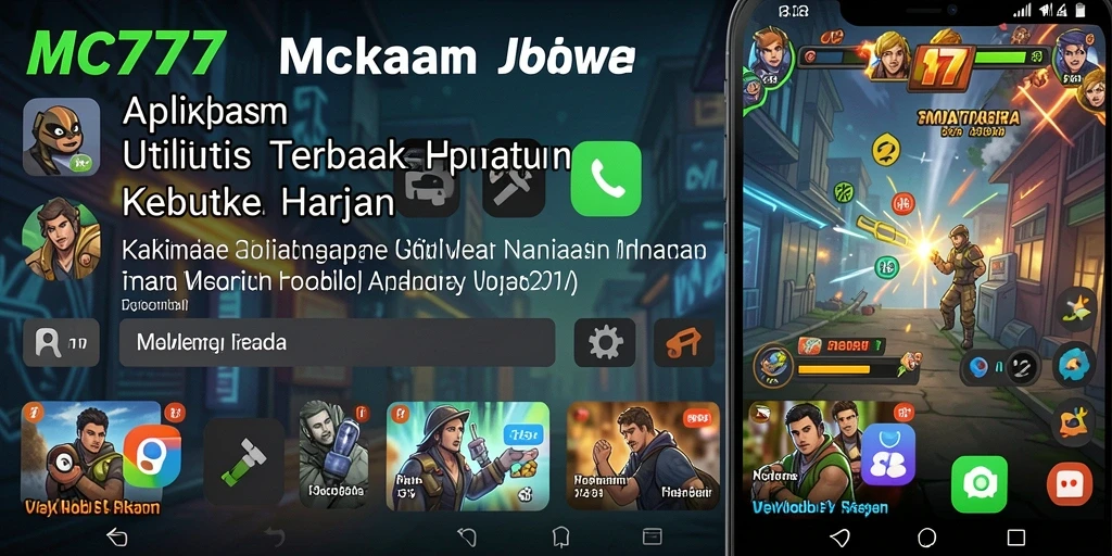 Screenshot utama MC777 menunjukkan antarmuka yang bersih dan fungsional dari aplikasi Utility.