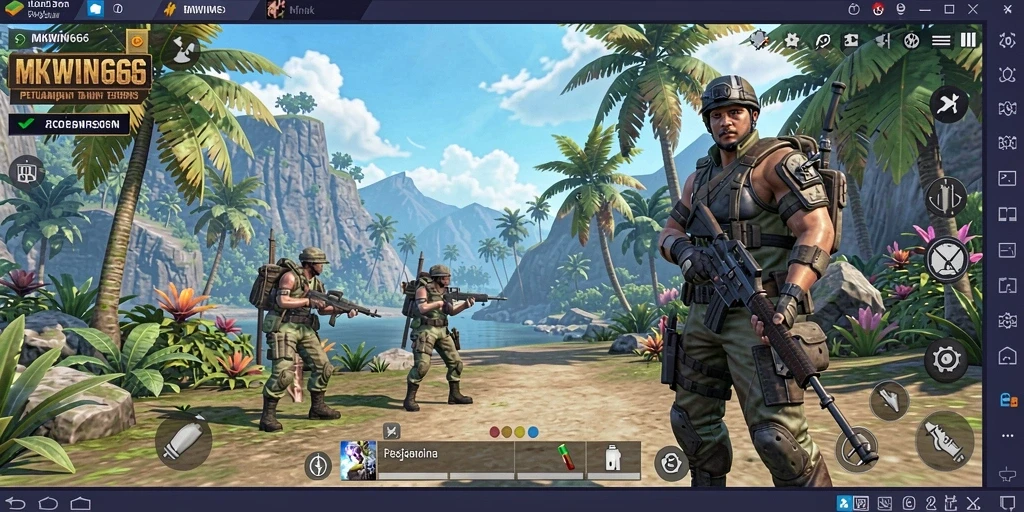 Tampilan menarik dari gameplay Open World MKWIN666.