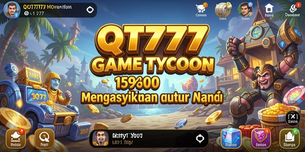 Screenshot QT777 menampilkan gameplay mendalam dalam dunia Tycoon.
