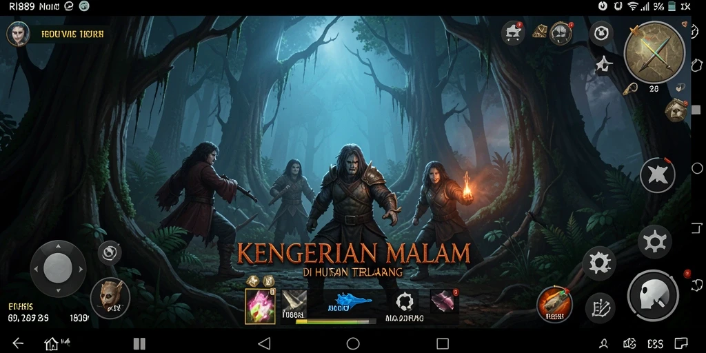 Tampilan mendebarkan dari gameplay horor RI889 saat melawan makhluk misterius.