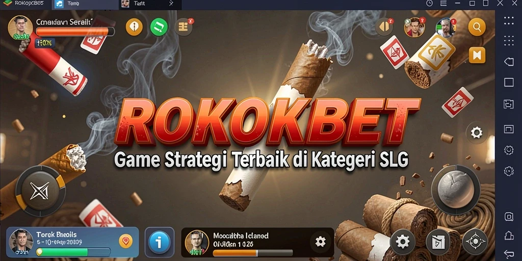 Tampilan gameplay menarik dari ROKOKBET dengan grafis yang memukau.