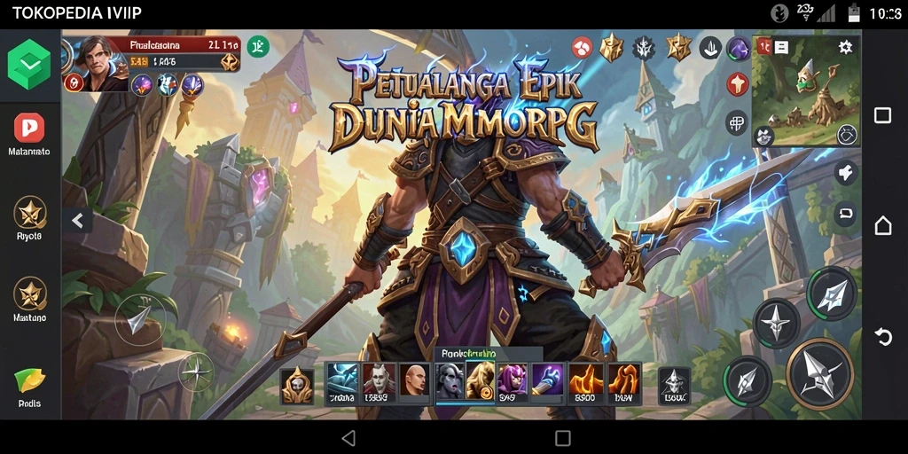 Gameplay mendebarkan di dunia MMORPG TOKOPEDIAVIP.