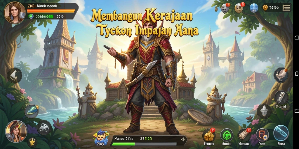 Tampilan gameplay <strong>ZK6</strong> dengan elemen Tycoon yang seru.