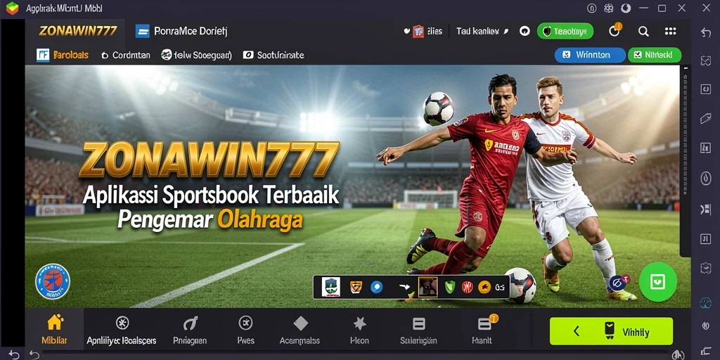 Tampilan gameplay ZONAWIN777 dengan berbagai pilihan taruhan olahraga.